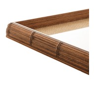 Bandeja 37,8x24x3,6cm Madeira E Bambu Com Sisal Natural